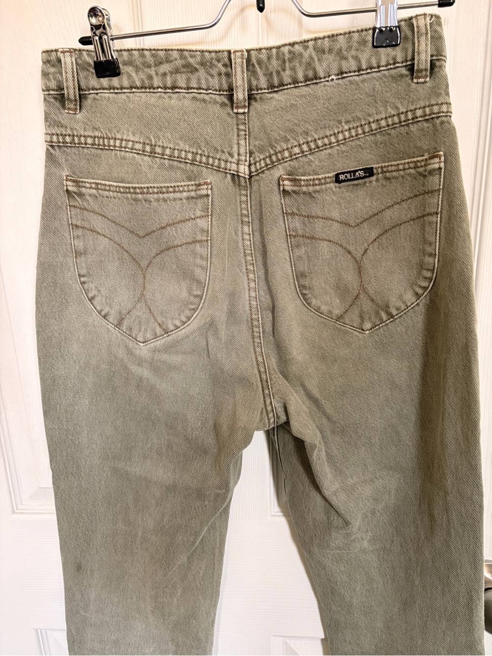 Rolla’s Dusters High Rise Slim | Olive - Picture 7 of 11